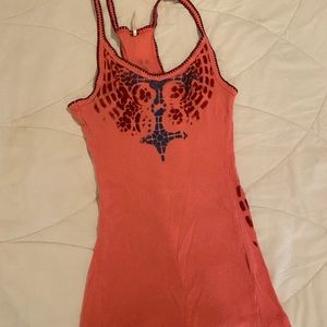 Free People tie dye racer back tank.